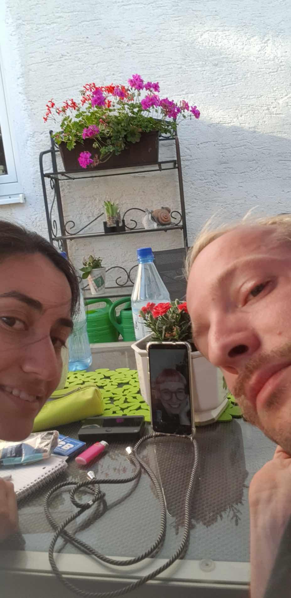should-I-know in a video call with a colleague.